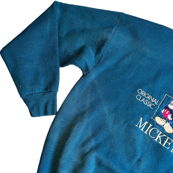 Vtg Mickey & Co Mickey Mouse Embroidered Crewneck Sweatshirt Size Large … - Picture 2 of 11